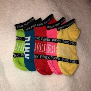 Victoria's Secret PINK Socks- 5 Pairs